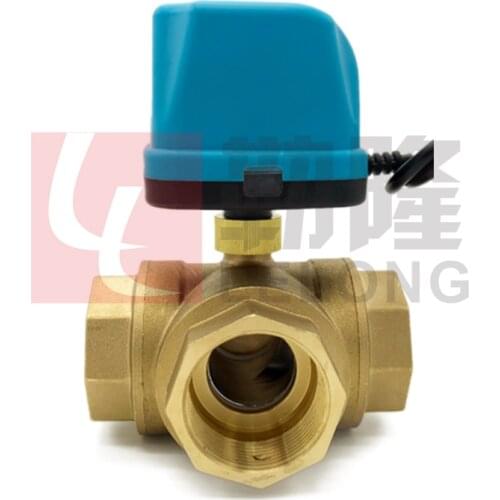Normally closed type Electric Motorized Ball Valve 2way 3way Thread DN15 /20/25/32/40/50 for water gas oil
