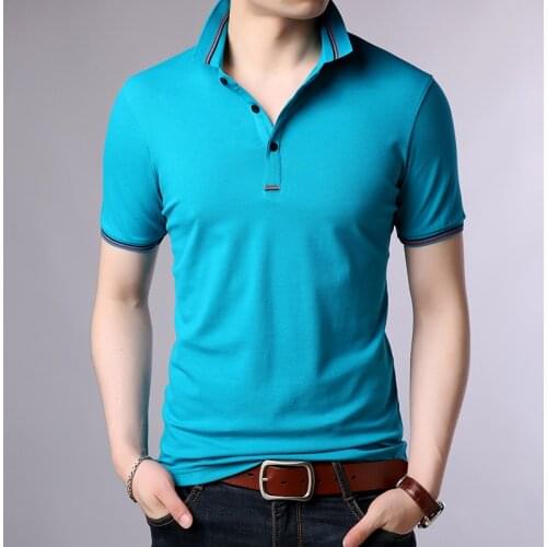 New Fashion Brand Polo Shirt Men Casual Solid Color Short Sleeve Top Quality Shirt Summer Casual Slim Fit Boys Polo Shirts
