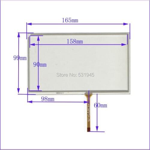 165mm*99mm New 7Inch Touch Screen for 7 GPS GLASS 165*99 for tble compatible XWT679 for soling gps touch