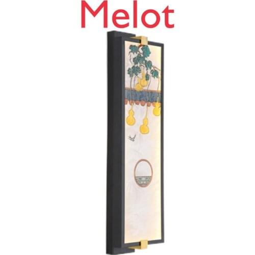 New Chinese Wall Lamp Modern Minimalist Villa Aisle Living Room TV Background Wall Decoration Bedroom Mural Lamp High Quality