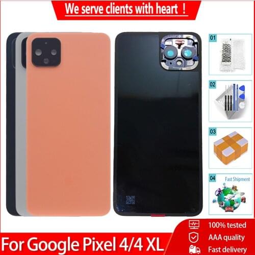 Original New For Google Pixel 4 XL Back Battery Cover Door Rear Housing Case Replacement For Google Pixel 4 Back Battery Cover
