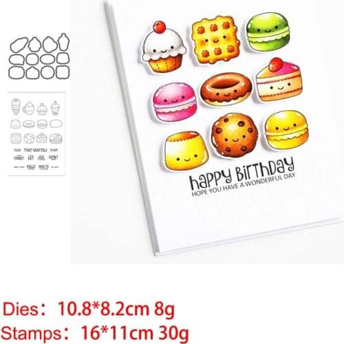 Various Ice Cream Metal Cutting Dies and Stamps Stencil for Scrapbooking Photo Album Embossing Decorative DIY Paper Cards