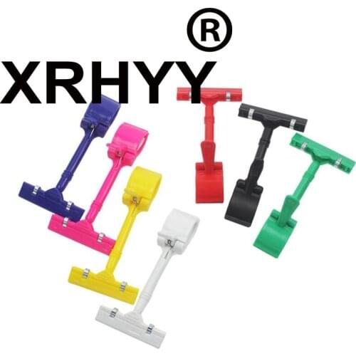 XRHYY Multi Colors POP Adjustable Plastic Clip-on Style Merchandise Sign Display Clip Holder - 1 Piece