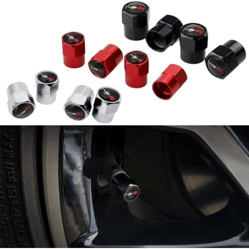 Car styling Auto Decoration For TYPER Logo Honda Accord Fit Civic CRV H-RV Mugen JAZZ City jade Elysion Odyssey Tire Valve Caps