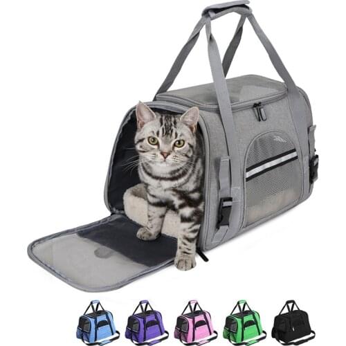 Cat Car Carrier Bags Dog Breathable Backpack Pet Foldable Outgoing Travel Tote Bag Cat Supplies Puppy Transport Box Accessories