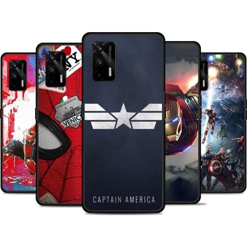 Avenger Marvel Superhero For Realme 8 GT Neo Flash Edition Explorer Master Q3 Pro Narzo30 C21 C11 C20A C21Y Phone Case