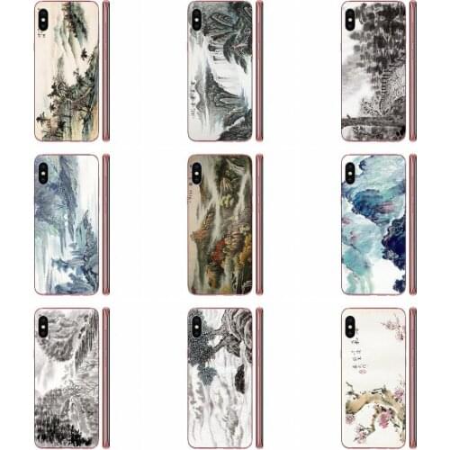Back Cases Slim For HTC Desire 530 626 628 630 816 820 830 One A9 M7 M8 M9 M10 E9 U11 U12 Life Plus Chinese Landscape Painting