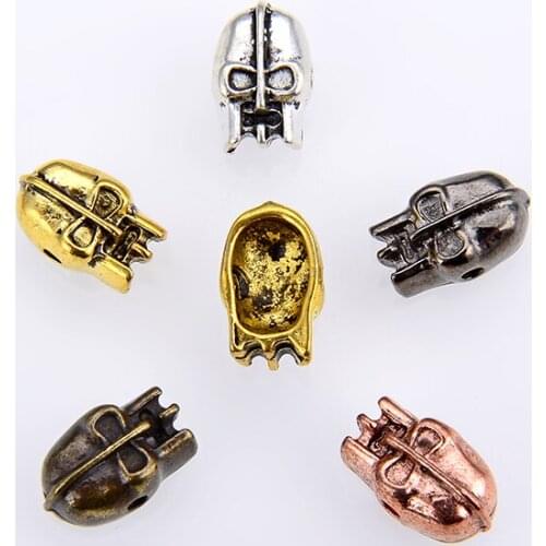 Vintage Hero of Sparta Copper Helmet Beads For DIY Fashion Bracelet or Necklace Bead Jewelry Accessories