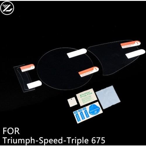For Triumph Speed Triple 675 Motorcycle Cluster Scratch Protection Film Cluster Screen Protector Instrument Film