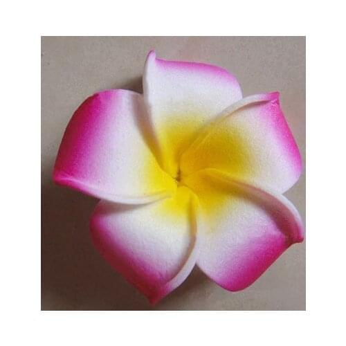 100flowers/lot,diy craft accessories for hair clips&necklace,artificial foam PE,5CM frangipani flower,hawaiian party decorations