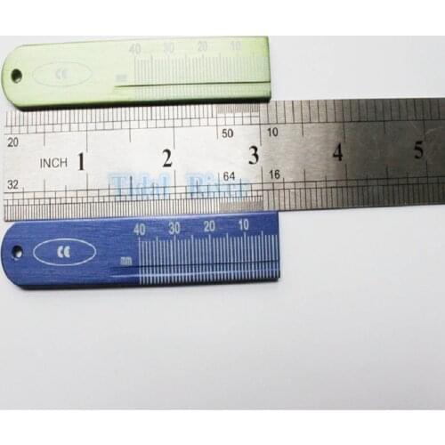 2/Pcs Dental Rulers Endodontic Rulers Span Measure Scale Aluminium Instruments Ruler Dental Measuring Tools