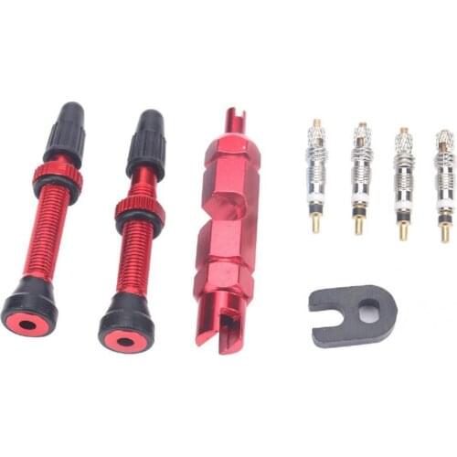 2Pcs Unique Anti-rust Cycling Tubeless Valve Stem Kit Sturdy Tire Valve Stem Anti-corrosion Road Bike Accessories