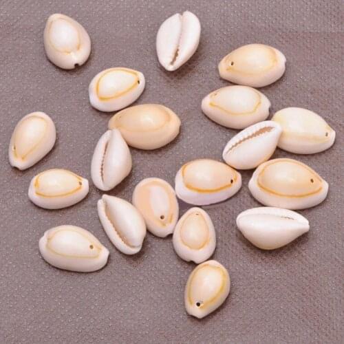 20Pcs Natural Shell Beads with Drilled Hole DIY Craft Tribal Jewelry Accessory