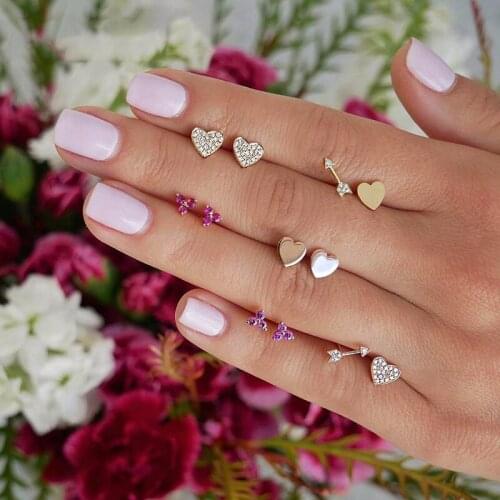 2021 Brand New arrived Baguette Stones clip Cuff Ear Earrings Shinning Wedding fashion Earring rainbow tiny cz minimal earring