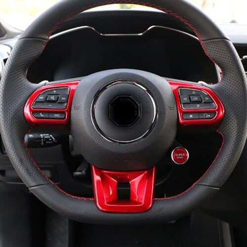 3pcs for MG6 2020-2021Steering wheel Key Decorative frame