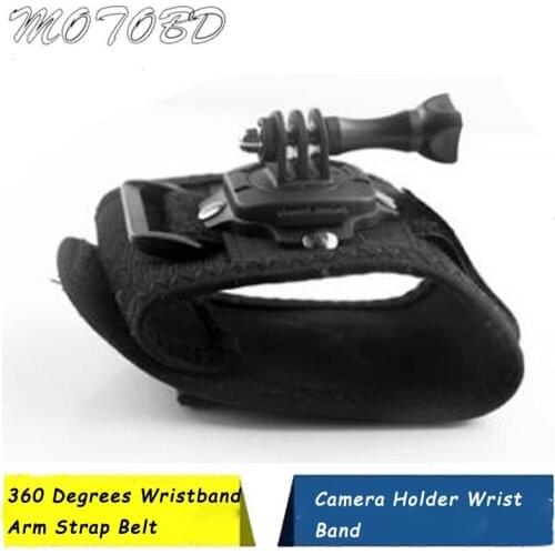 360 Degrees Wrist Band Arm Strap Belt Mount for Hero4 3+ 3 2 Camera Fist Adapter Band Case Accessories