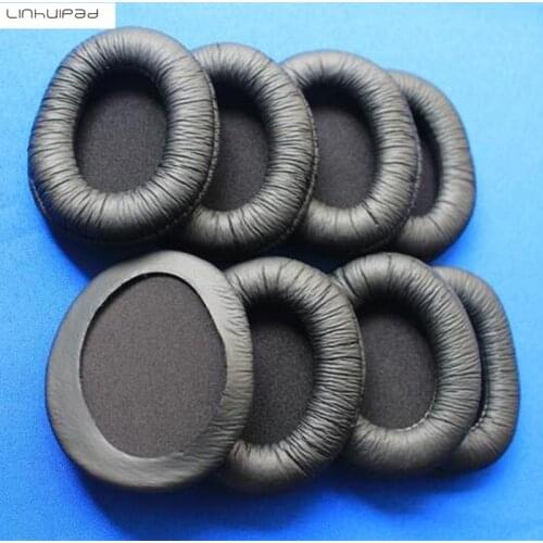 Linhuipad 2pairs 4pcs Oval Shape Leatherette Ear Cushions Pads Headset Durable Ear Pads Covers Fit on PC330 headphone