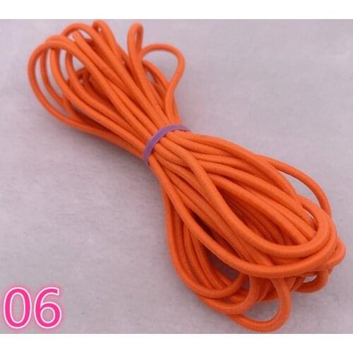 5 Yards/lot 2.0 2.5mm Hight-Elastic Bands Spool Sewing Band Round Elastic Cord Diy Handmade Sewing Materials #06