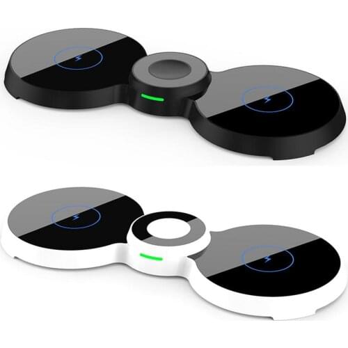 3 In 1 15W Fast Charging Mobile Phone Watch Earphone Holder Wireless Charger Multi-function Wireless Charging Station Dropship