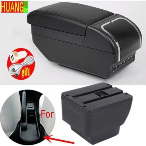 For MAZDA MAZDA 2 Armrest Interior Parts 2017 Car Armrest box Retrofit parts Storage box car accessories Interior with USB LED