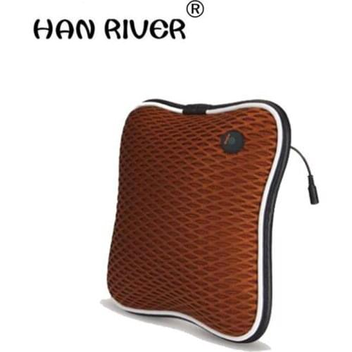 HJANRIVER USB rechargeable electric massage waist pillow Car the waist cushion for leaning on Portable car home dual-use massage