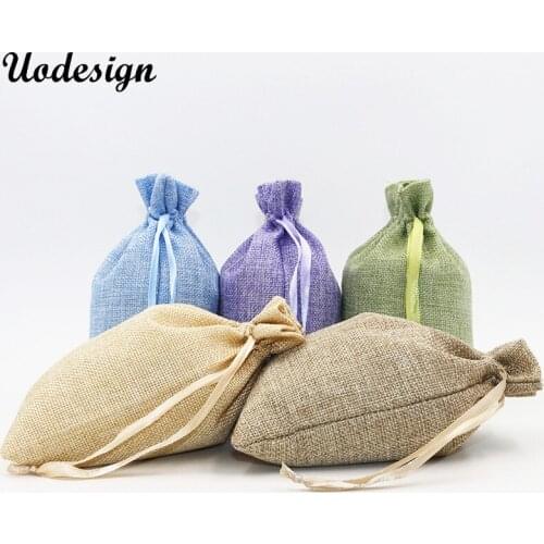 10pcs/lot Linen Drawstring Pouch Jewelry Bag Logo Printed Jute Pouch Christmas/Wedding Party Big Candy Gift Packaging Bag