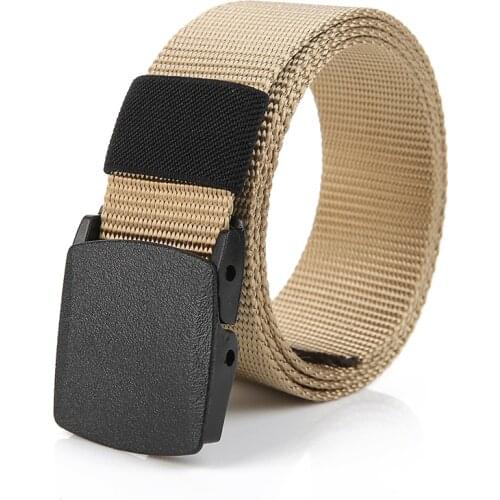 MANTLCONX 2020 Newest Men Belts Military Nylon Adjustable Belt Men Outdoor High Quality Waist Belt with Plastic Buckle for Pants