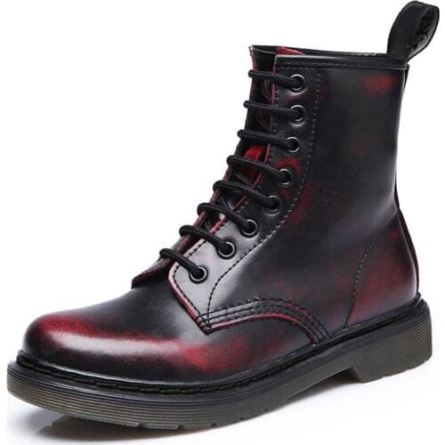 Men Boots 2021 Spring Ankle Boots Shoes Winter Genuine Leather Shoes Man Punk Casual Riding Equestr Botas Hombre Plus Size 46