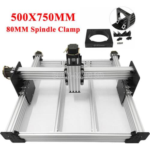DIY CNC Laser Metal Frame Kit More Stable than 3018Pro CNC Router Frame Engraver with Air Cooling Spindle 1500W 2200W 80MM Clamp