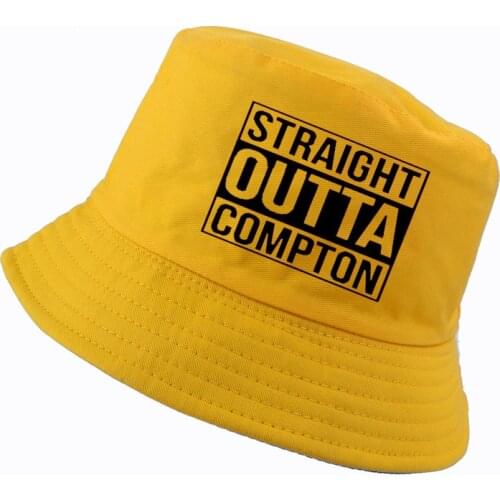 Straight Outta Compton bucket hats for men boy hip hop fisherman hat women Cotton Summer panama fisherman cap unisex boy girl