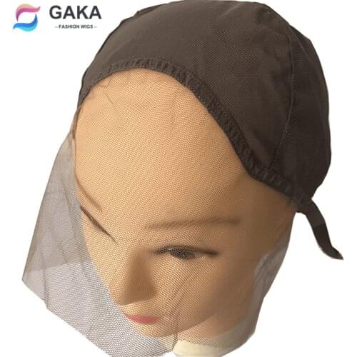 GAKA U-part Front Lace Wig Hairnets for Making Wigs Adjustable Straps Mesh Glueness Weaving Cap Wig Foundation
