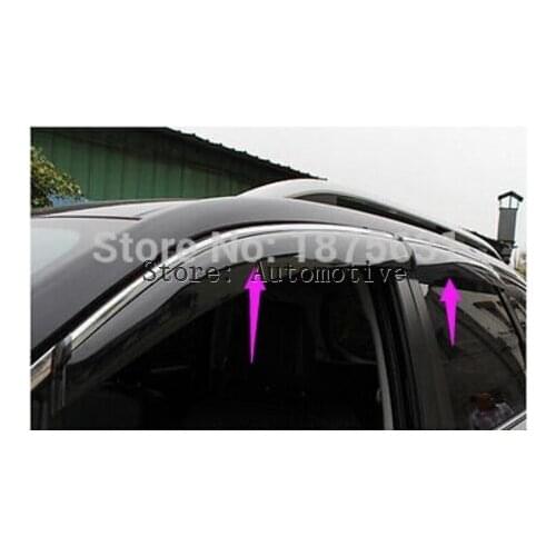 Window Visor Vent Shades Sun Rain Guard For Subaru Forester 2013 2014 2015 2016 2017