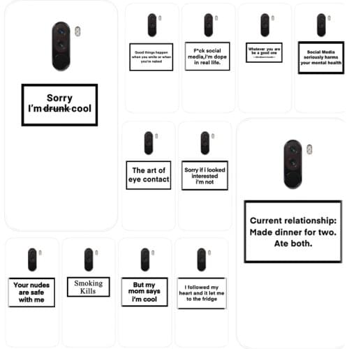 Funny Letter Silicone phone case For Xiaomi redmi 4 4X 5A 5 5Plus Note 5Pro 5A 6 7 8 Pro TPU soft Back Shell