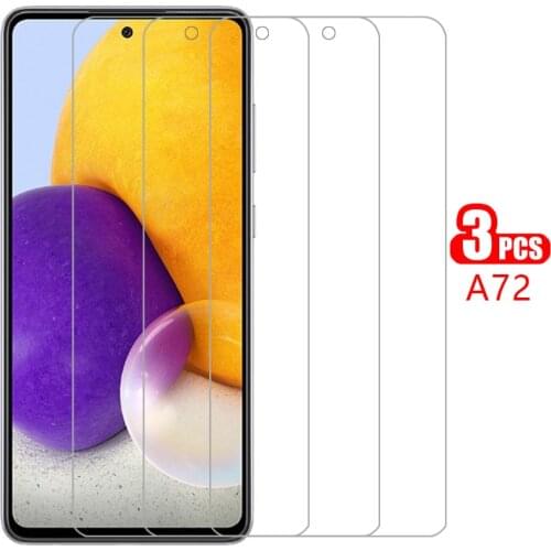 Protective tempered glass for samsung a72 5g 4g screen protector on galaxy a 72 72a film samsun samsumg sansung galxy samsunga72