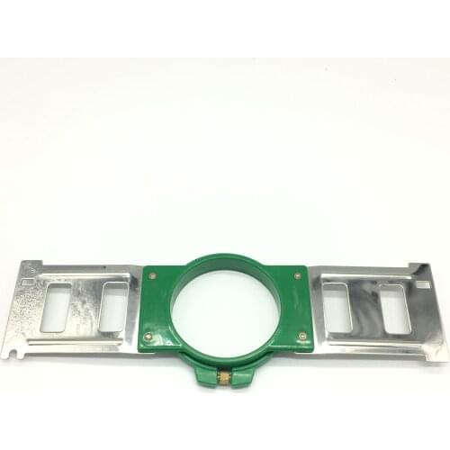 Embroidery Green Hoops 90mm Round Size Tajima Cap Embroidery Machine Hoop Frames