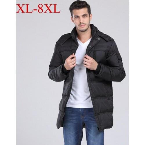 10XL 8XL Winter Mens Jacket Thick White Duck Down Warm men Coat Quality And Comfortable Outerwear Winter Men Long Coats Parka