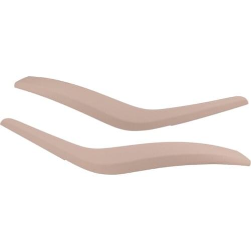 1Pair Car Beige Interior Side Door Handle Panel Trim Cover Fit For BMW X1 E84 2010-2016