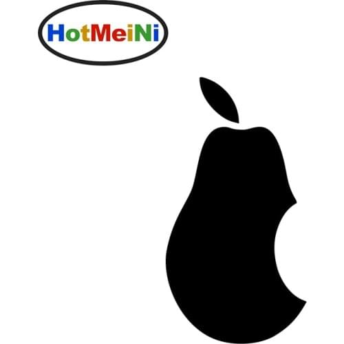 10CM*5.3CM Fuuny Pear Wall Tattoo Car Window Car Sticker For Truck Bumper Door Laptop Funny JDM Vinyl Decal Tuning Styling Foil