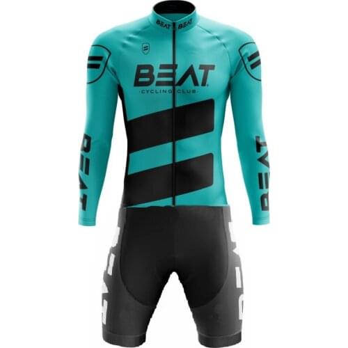 2020 BEAT CYCLING CLUB TEAM Skinsuit Bodysuit LONG Cycling Jersey Bike Bicycle Clothing Maillot Ropa Ciclismo WITH LASER CUTER