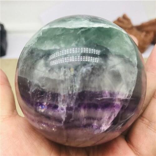 6-7cm Natural color Fluorite Crystal ball, color landscape crystal ball, decor