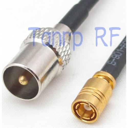 6in TV male plug to SMB female jack RF connector adapter 15CM Pigtail coaxial jumper RG174 extension cord cable