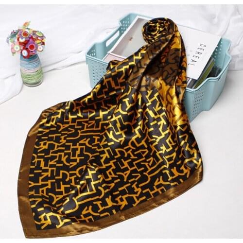 90*90cm Silk maze Scarves Women Foulard Square Head Hijab Scarf Ladies Satiny Shawl wrap muffler pareo female hijab poncho
