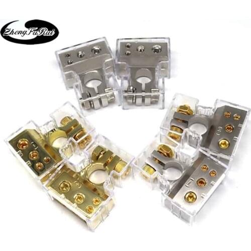 Car audio modified battery head, battery clip, battery head, battery clip, gold-plated connector