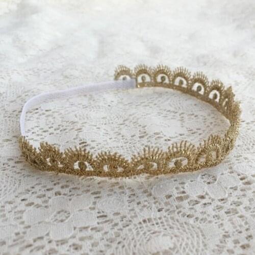 Free Shipping Newbaby Crown Lace Headband Photo Prop