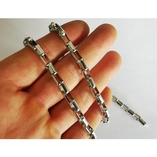 5meter Lot Fashion Silver Jewelry findings Huge 5*8mm Long Box Chain Stainless steel Link Chain Suitable for jewelry making DIY