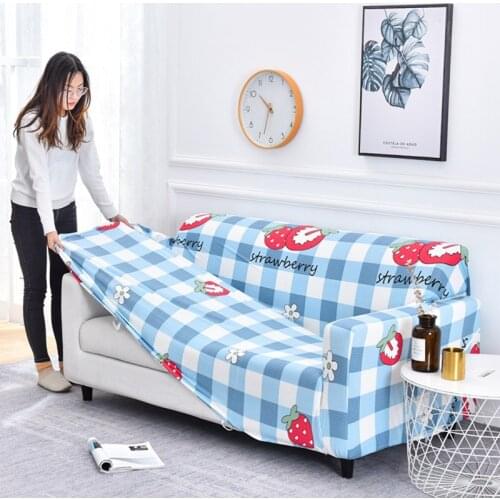 Stretch Sofa Slipcover Fitted Couch Cover Stylish Spandex Fabric Waterproof Sofa Covers for Loveseat / L Shape Sofa