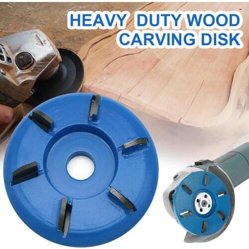 6 Teeth Wood Turbo Carving Disc 90mm Diameter 16mm Bore Woodworking Tea Tray Digging Wood Carving Disc Tool Milling Cutter