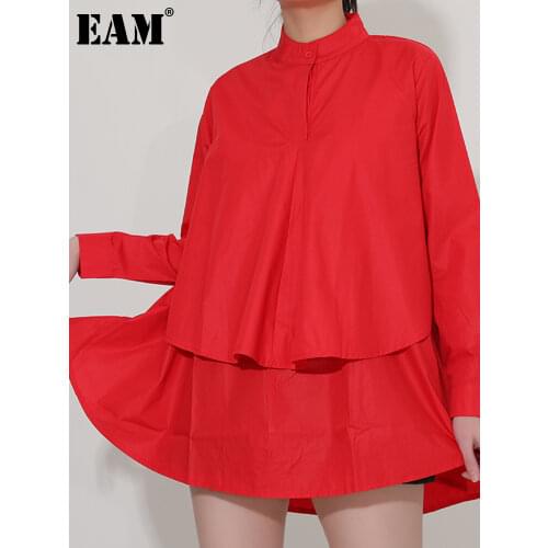 Красные блузки EAM China At AliExpress