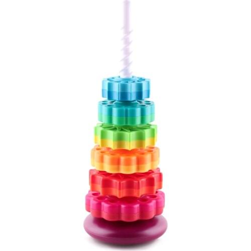 Baby Stacking Toy Montessori Baby Toys Early Educational Stacking Blocks High Quality Birthday Gift for Toddler Boys Girls