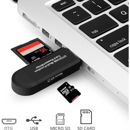 USB Card Reader SD TF Card USB 2.0 Cardreader Smart Memory Micro USB OTG Card Readers Adapter for Computer Laptop Acessories